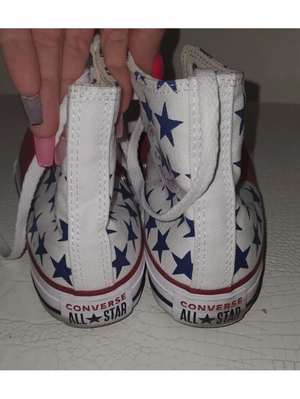CONVERSE ALL STAR STARS & STRIPES RED, WHITE & BLUE SNEAKERS JUNIOR US BOYS 5